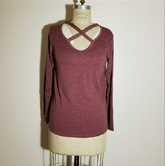 Burgundy Oversized Top - Picture 2 of 4